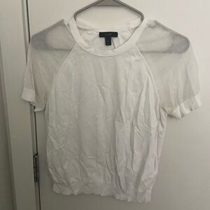 White JCrew tee
